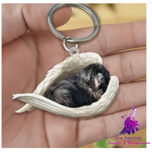 Creative Fashion Cute Dog-shaped Acrylic Keychain