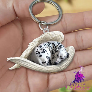 Creative Fashion Cute Dog-shaped Acrylic Keychain