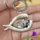 Creative Fashion Cute Dog-shaped Acrylic Keychain