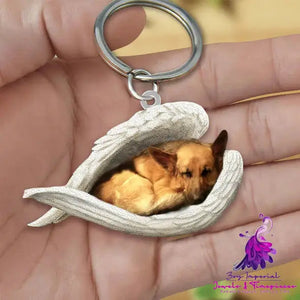 Creative Fashion Cute Dog-shaped Acrylic Keychain