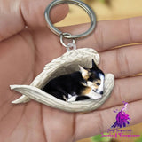 Creative Fashion Cute Dog-shaped Acrylic Keychain