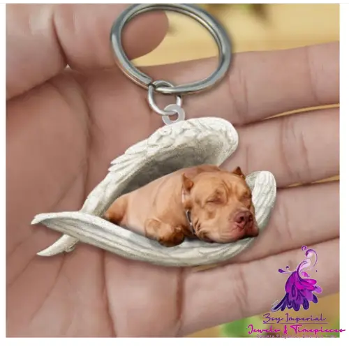 Creative Fashion Cute Dog-shaped Acrylic Keychain