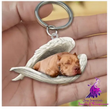 Creative Fashion Cute Dog-shaped Acrylic Keychain