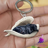 Creative Fashion Cute Dog-shaped Acrylic Keychain