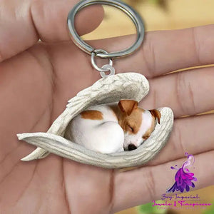 Creative Fashion Cute Dog-shaped Acrylic Keychain