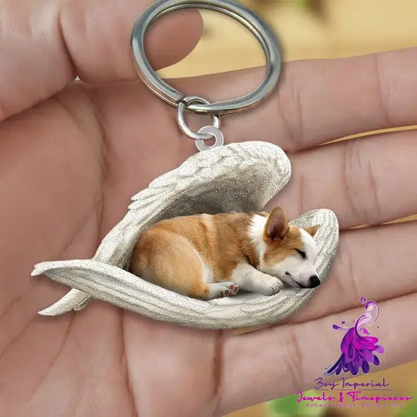 Creative Fashion Cute Dog-shaped Acrylic Keychain