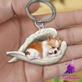 Creative Fashion Cute Dog-shaped Acrylic Keychain