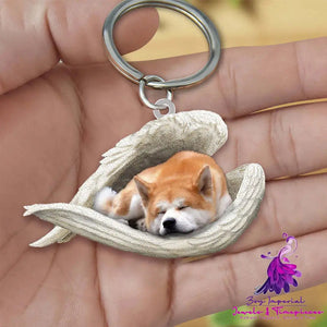 Creative Fashion Cute Dog-shaped Acrylic Keychain