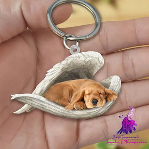 Creative Fashion Cute Dog-shaped Acrylic Keychain