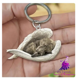 Creative Fashion Cute Dog-shaped Acrylic Keychain