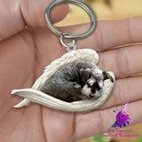 Creative Fashion Cute Dog-shaped Acrylic Keychain