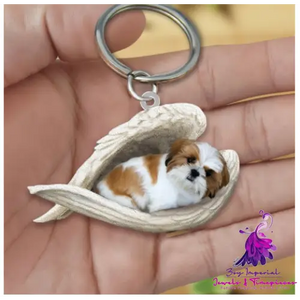 Creative Fashion Cute Dog-shaped Acrylic Keychain