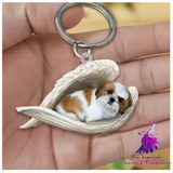 Creative Fashion Cute Dog-shaped Acrylic Keychain