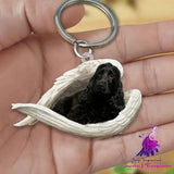 Creative Fashion Cute Dog-shaped Acrylic Keychain