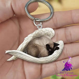 Creative Fashion Cute Dog-shaped Acrylic Keychain