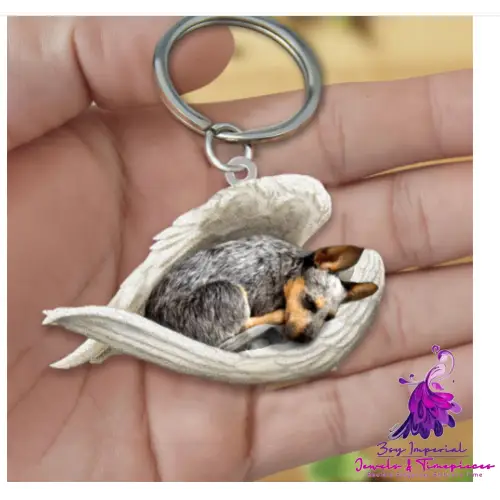 Creative Fashion Cute Dog-shaped Acrylic Keychain