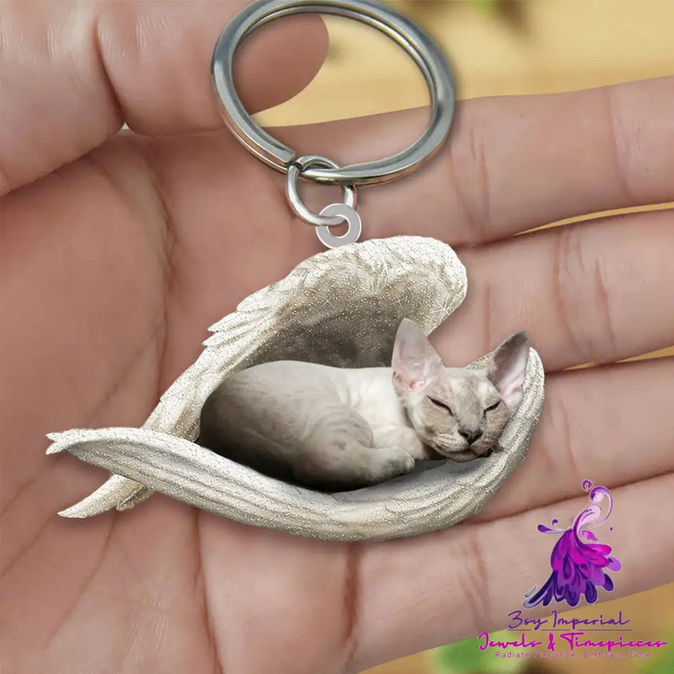 Creative Fashion Cute Dog-shaped Acrylic Keychain