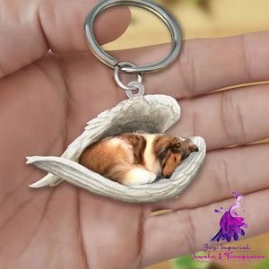 Creative Fashion Cute Dog-shaped Acrylic Keychain