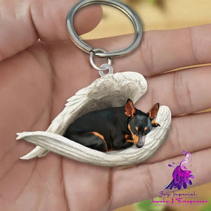 Creative Fashion Cute Dog-shaped Acrylic Keychain