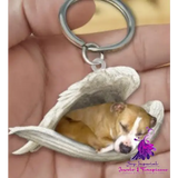 Creative Fashion Cute Dog-shaped Acrylic Keychain