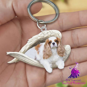 Creative Fashion Cute Dog-shaped Acrylic Keychain