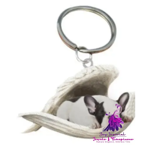 Creative Fashion Cute Dog-shaped Acrylic Keychain