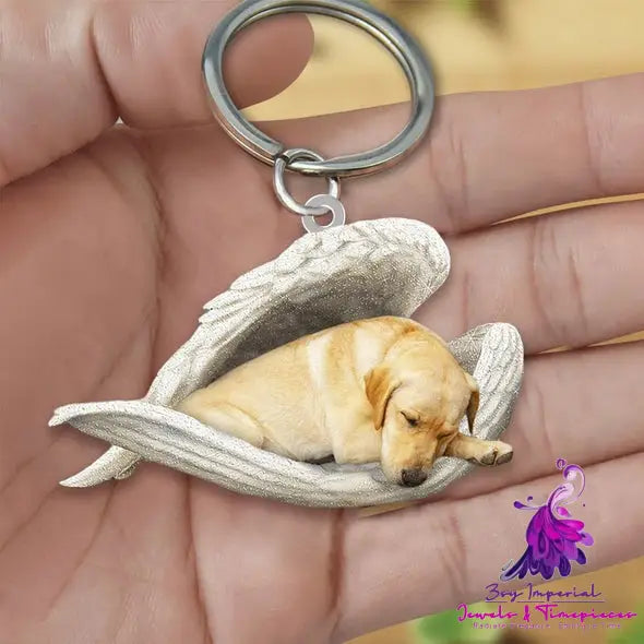 Creative Fashion Cute Dog-shaped Acrylic Keychain