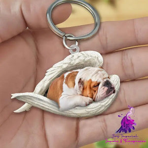 Creative Fashion Cute Dog-shaped Acrylic Keychain