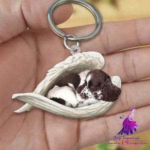 Creative Fashion Cute Dog-shaped Acrylic Keychain