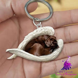 Creative Fashion Cute Dog-shaped Acrylic Keychain