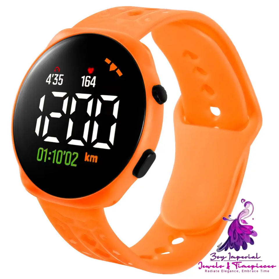 LED Round Waterproof Children’s Electronic Watch