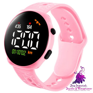 LED Round Waterproof Children’s Electronic Watch