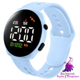 LED Round Waterproof Children’s Electronic Watch