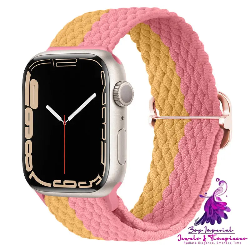 Apple Watch Watchband Adjustable Nylon Braided For Apple