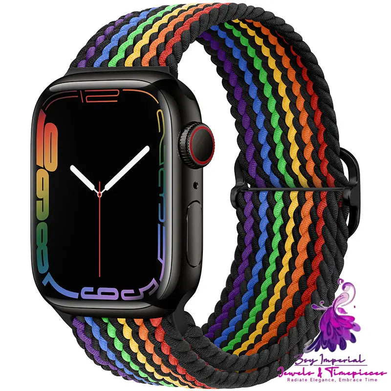 Apple Watch Watchband Adjustable Nylon Braided For Apple