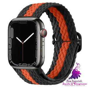 Apple Watch Watchband Adjustable Nylon Braided For Apple