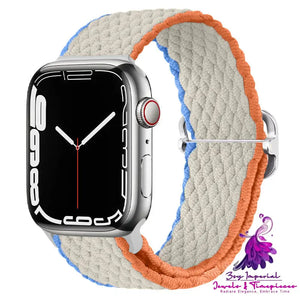 Apple Watch Watchband Adjustable Nylon Braided For Apple