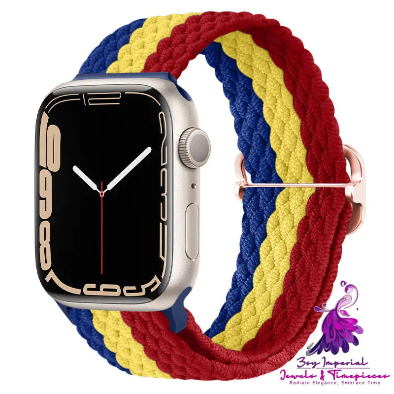 Apple Watch Watchband Adjustable Nylon Braided For Apple