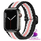 Apple Watch Watchband Adjustable Nylon Braided For Apple