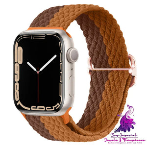 Apple Watch Watchband Adjustable Nylon Braided For Apple