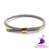 Stainless Steel Adjustable Couple Bracelet