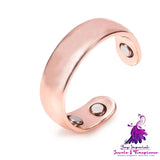 Magnet Copper Adjustable Ring