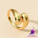 Cross Ring Adjustable Korean Style