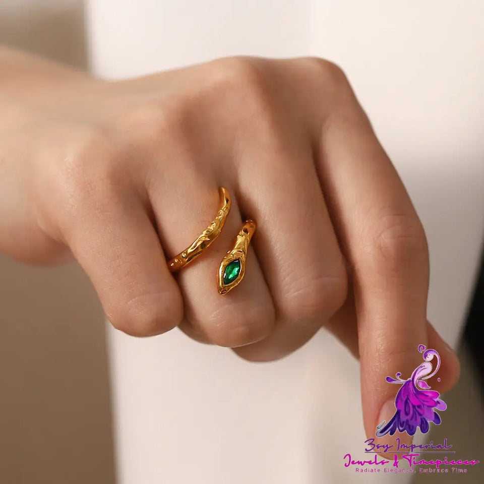 Lava Snake Adjustable Ring