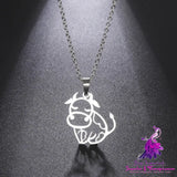 Cute Cow Pendant Necklace