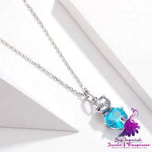 Adorable Cat Blue Necklace