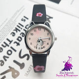 Cute Cat Cartoon Watch