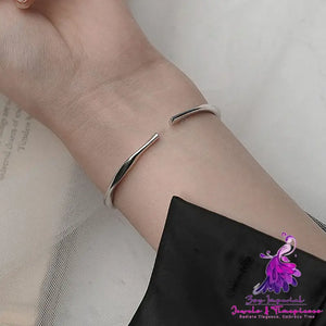 S999 Foot Silver Mobius Premium Bracelet