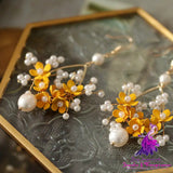 Advanced Flower Pearls Necklace