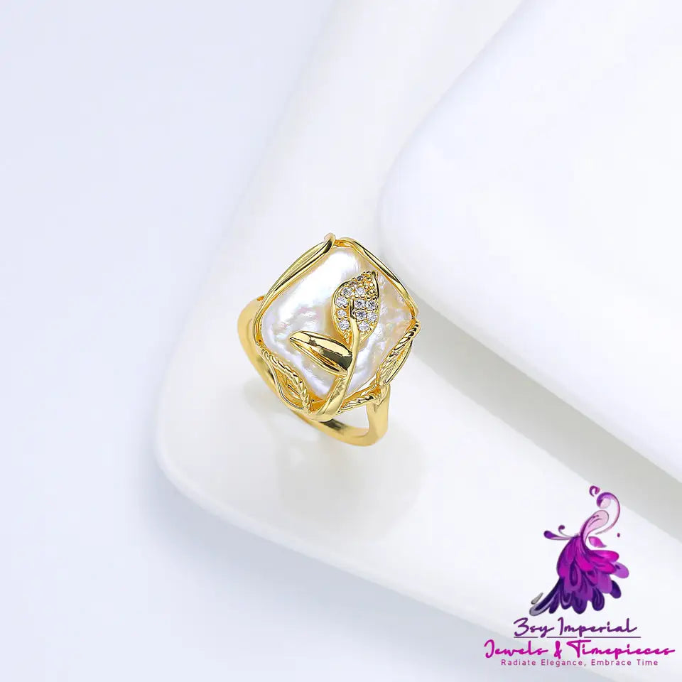 Baroque Freshwater Pearl Ring